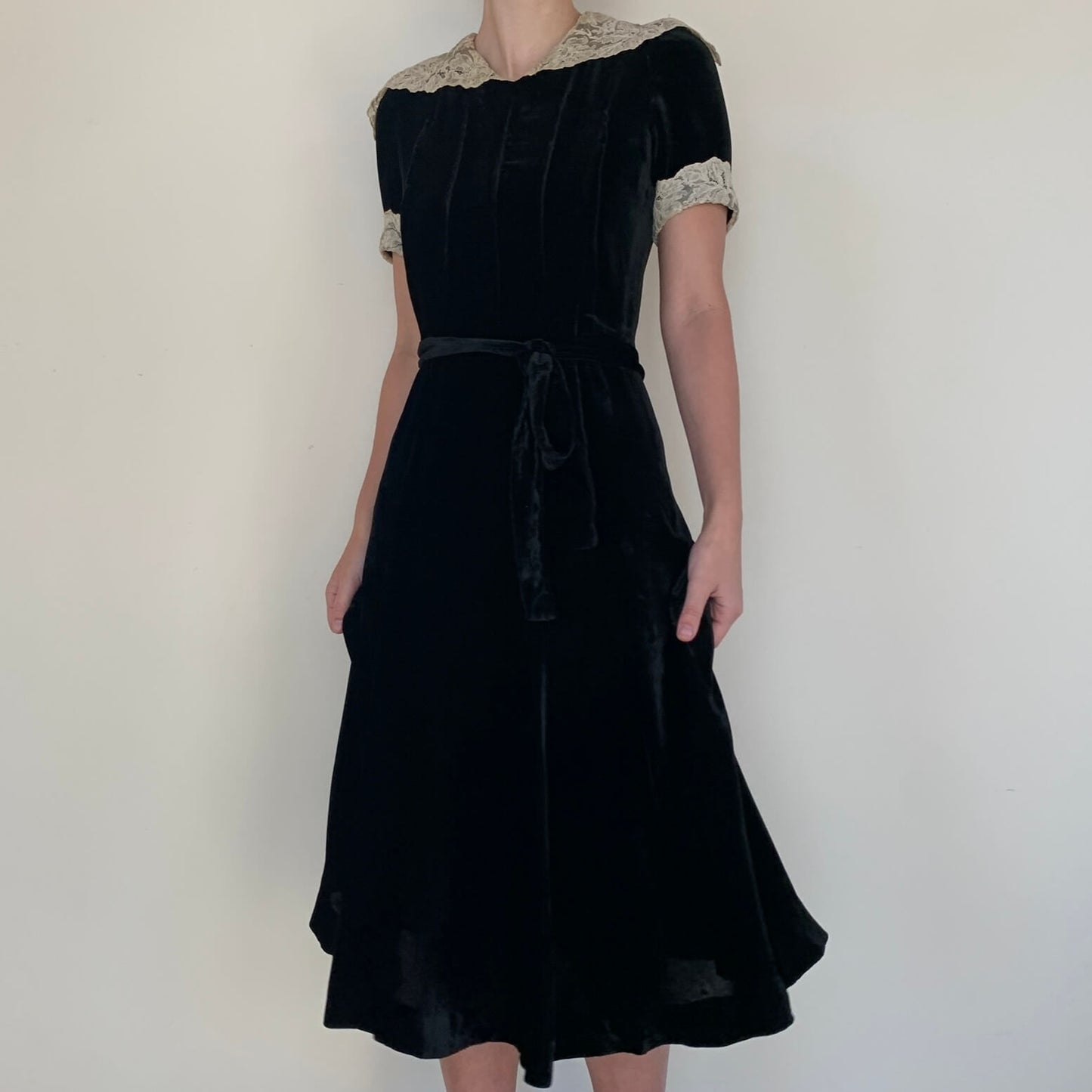 additional view of the black eisenberg originals dress