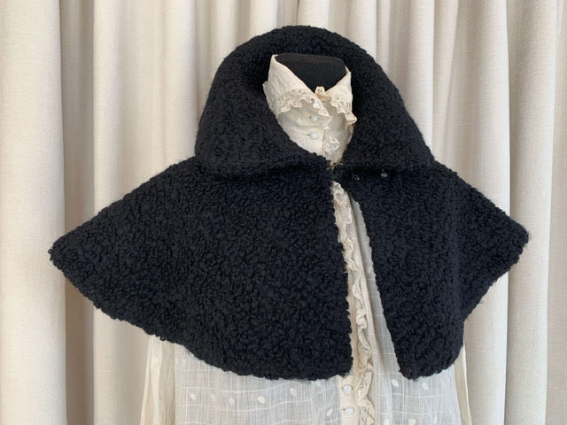 additional view of the black capelet