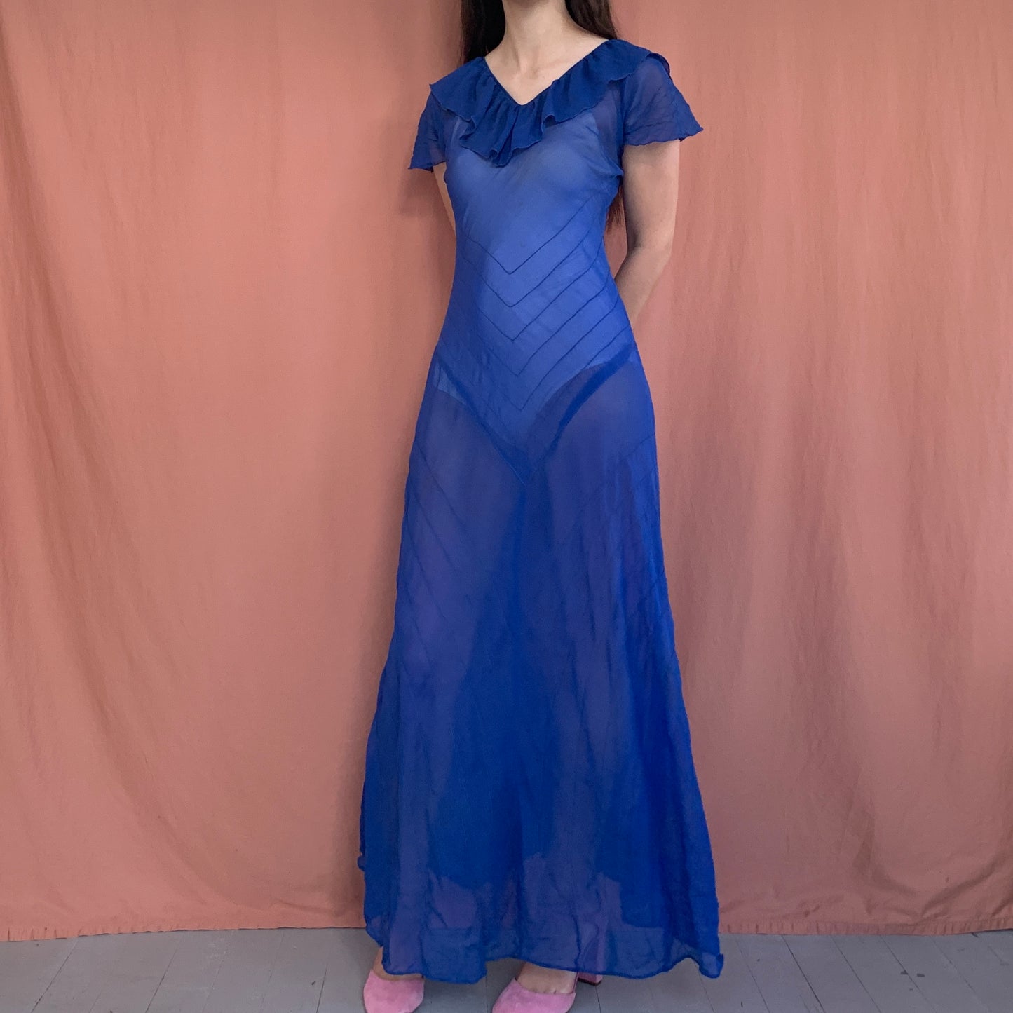 1930s Chiffon Gown | S